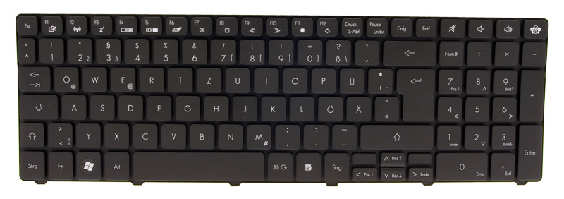 Gateway Tastatur deutsch (DE) schwarz Gateway NV59C Serie (Original)