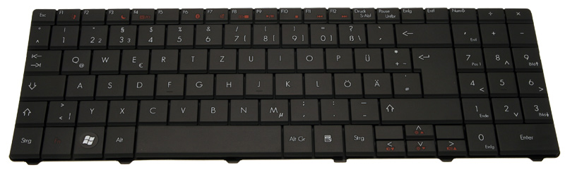 Gateway Tastatur deutsch (DE) schwarz Gateway NV58 Serie (Original)