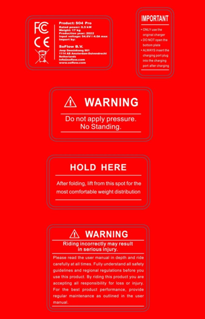 SOFLOW Aufkleber-SET SO4 Pro (Original) SOFLOW Aufkleber-SET SO4 Pro (Original)