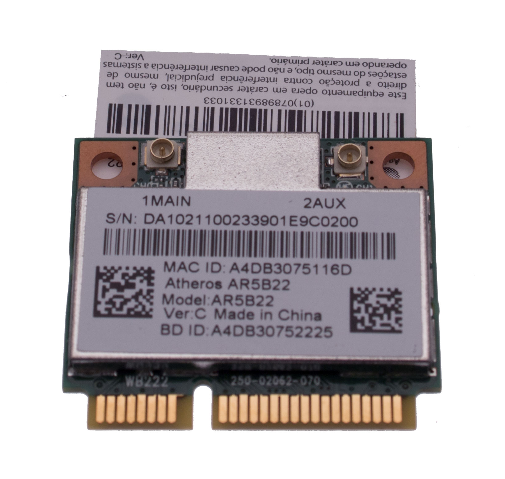 PackardBell Wireless LAN / W-LAN Board imedia S2190 Serie (Original) PackardBell Wireless LAN / W-LAN Board imedia S2190 Serie (Original)