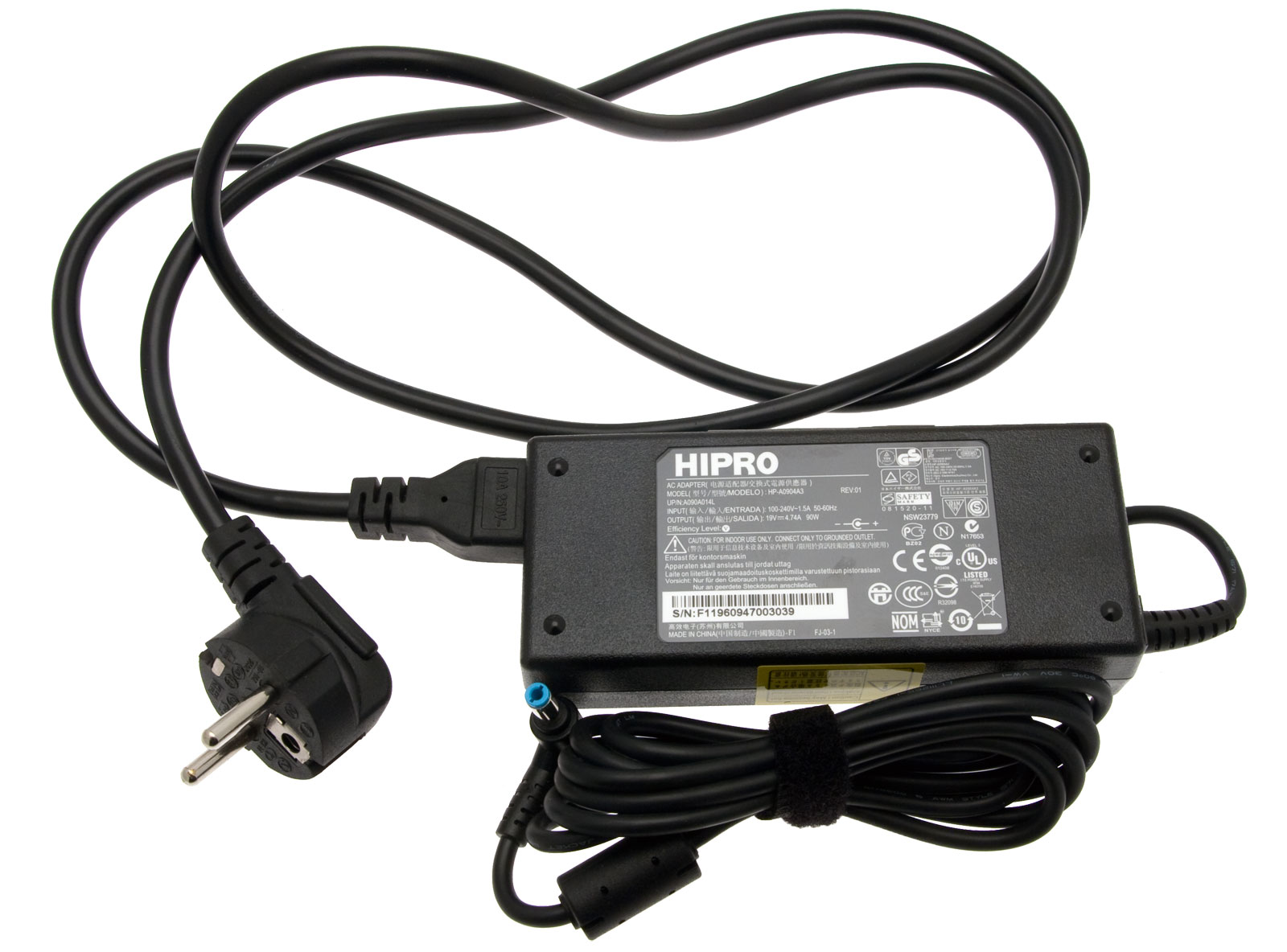 PackardBell PC Netzteil / AC Adapter 19V / 4,74A / 90W mit Netzstecker oneTwo S3221 Serie (Original)