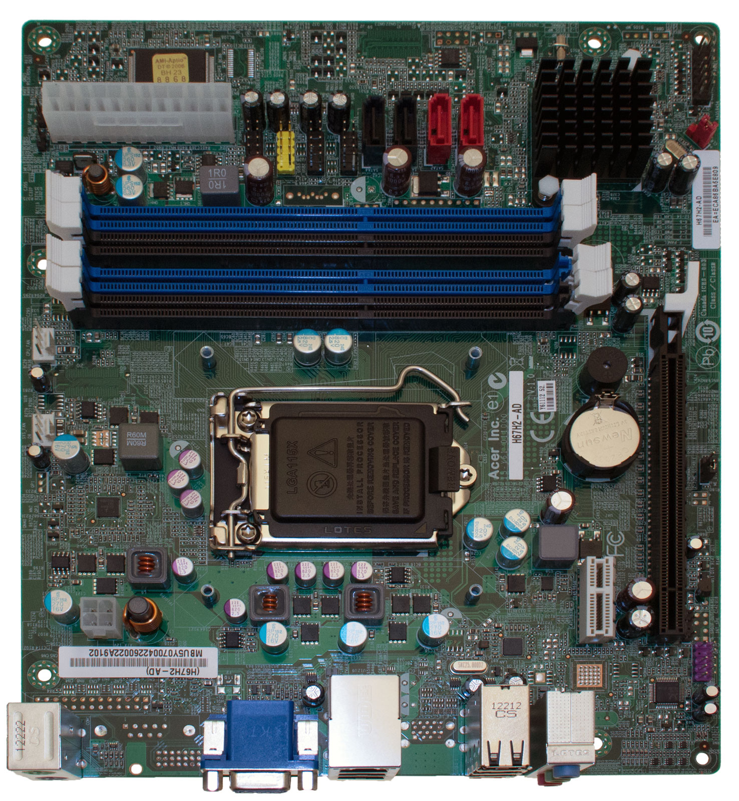 PackardBell Mainboard H67.LF imedia S3850 Serie (Original) PackardBell Mainboard H67.LF imedia S3850 Serie (Original)