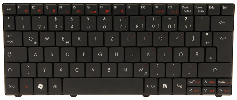 Gateway Tastatur deutsch (DE) schwarz Gateway LT31 Serie (Original)