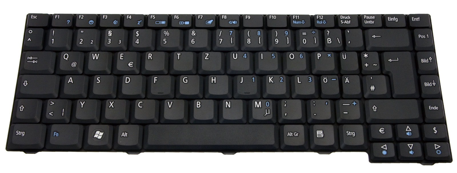 Gateway Tastatur deutsch (DE) schwarz Gateway NO20T Serie (Original)