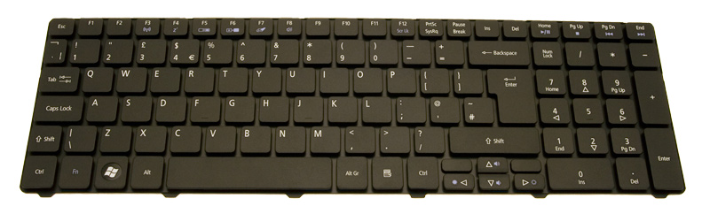 eMachines Tastatur englisch (GB) schwarz eMachines E729Z Serie (Original) eMachines Tastatur englisch (GB) schwarz eMachines E729Z Serie (Original)