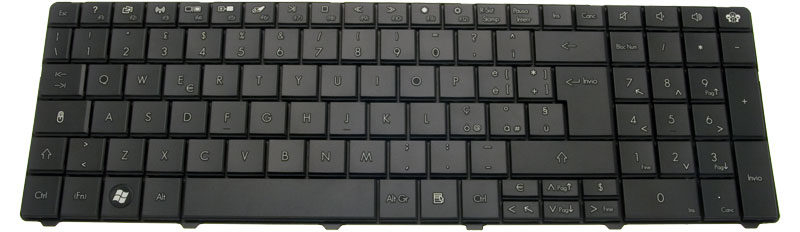 Gateway Tastatur italienisch (IT) schwarz Gateway NV59C Serie (Original)