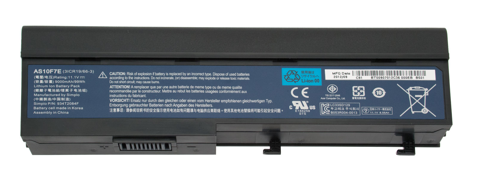 Gateway Akku / Batterie 9900mAh Gateway NO51IE Serie (Original) Gateway Akku / Batterie 9900mAh Gateway NO51IE Serie (Original)