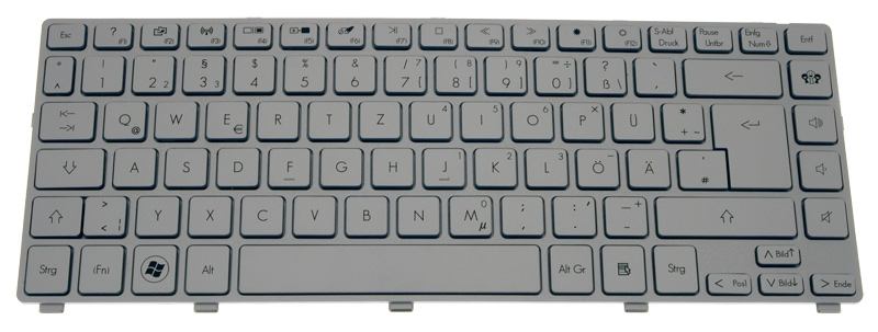 PackardBell Tastatur deutsch (DE) silber EasyNote NX69HR Serie (Original) PackardBell Tastatur deutsch (DE) silber EasyNote NX69HR Serie (Original)