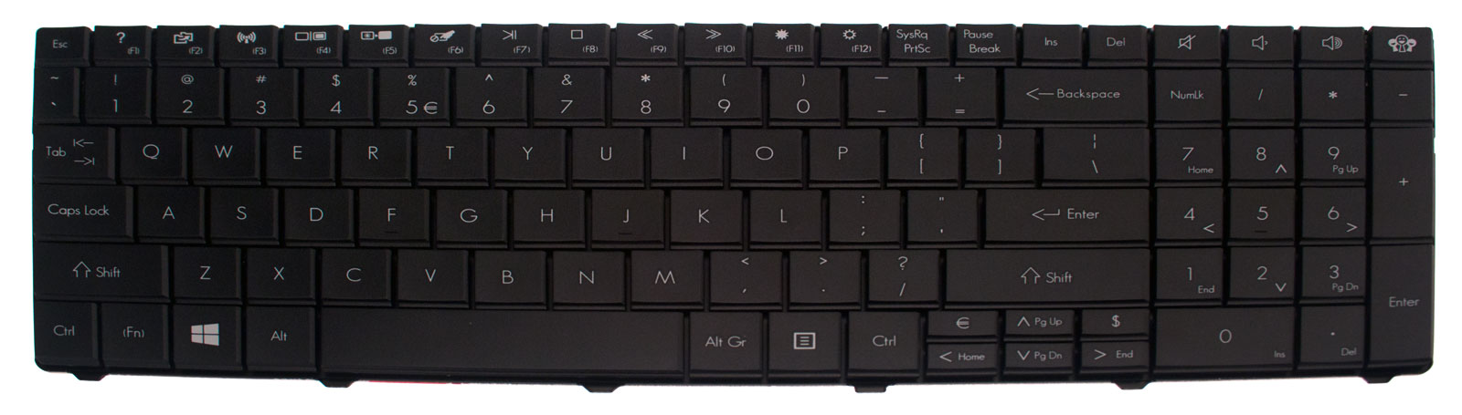 Gateway Tastatur US-Int. (US) schwarz Gateway NV51B Serie (Original) Gateway Tastatur US-Int. (US) schwarz Gateway NV51B Serie (Original)