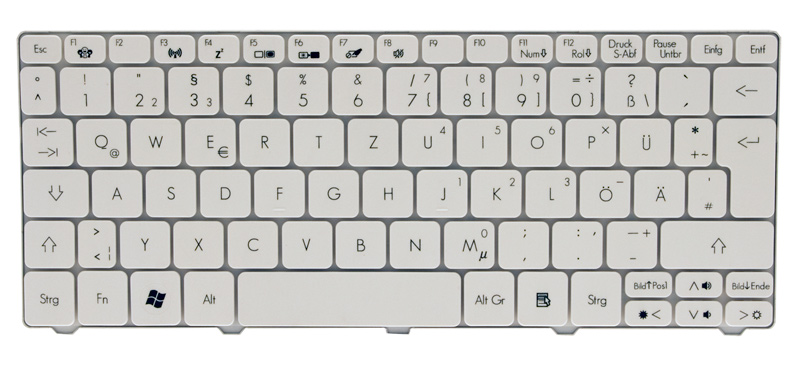 Gateway Tastatur deutsch (DE) weiß Gateway LT27 Serie (Original)