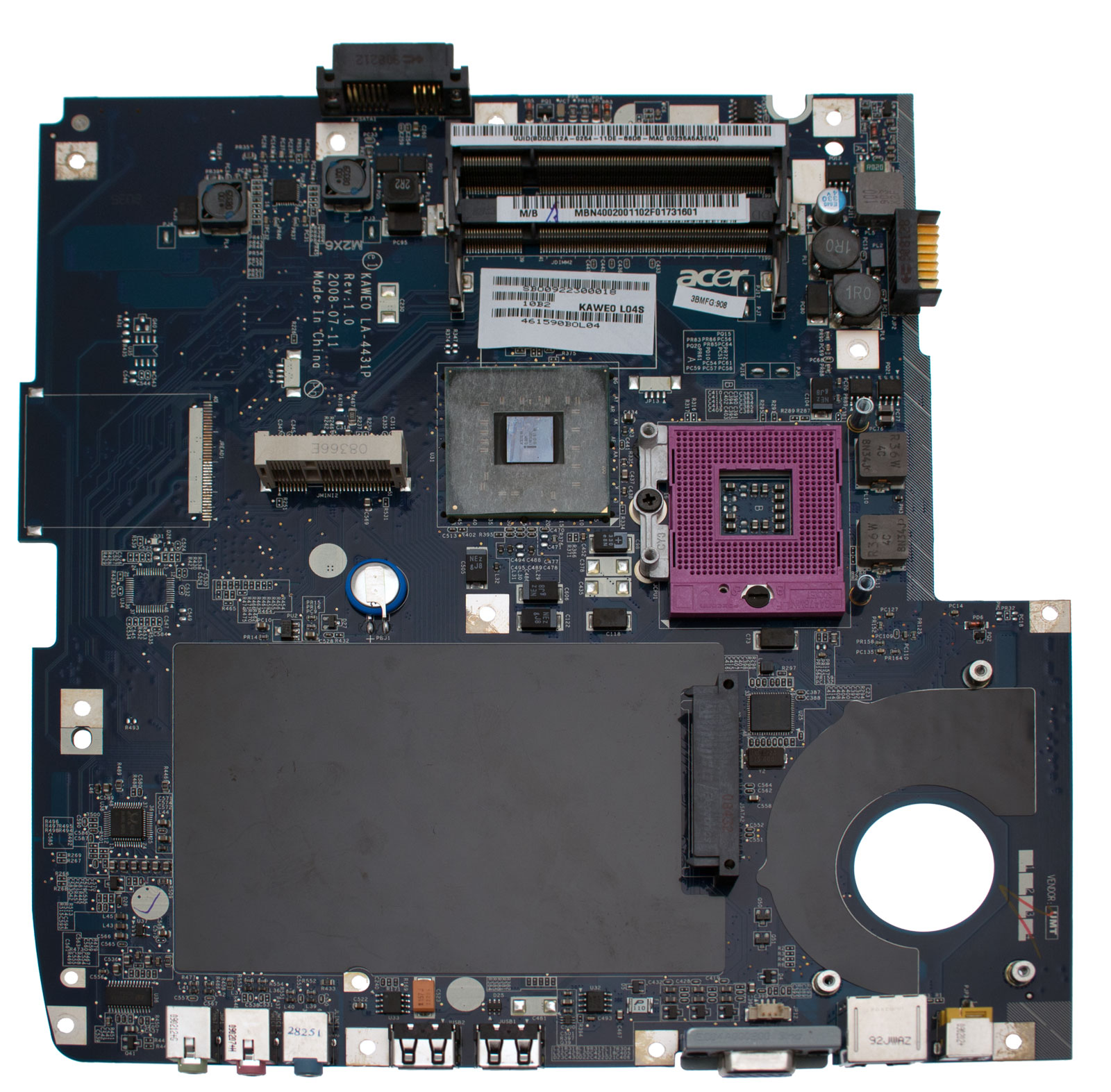 eMachines Mainboard GL40.UMA.E720.LF eMachines E720 Serie (Original) eMachines Mainboard GL40.UMA.E720.LF eMachines E720 Serie (Original)