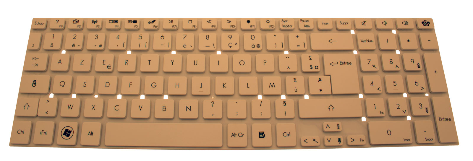 Gateway Tastatur französisch (FR) weiß Gateway NV57H Serie (Original) Gateway Tastatur französisch (FR) weiß Gateway NV57H Serie (Original)