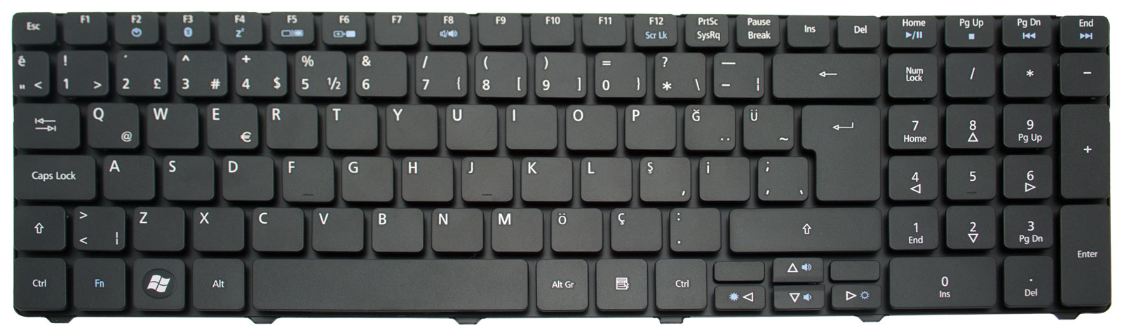 eMachines Tastatur türkisch (TR) eMachines E729Z Serie (Original)