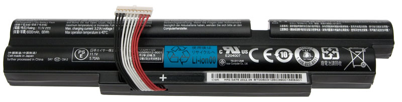 PackardBell Akku / Batterie 6000mAh EasyNote TX62HR Serie (Original)