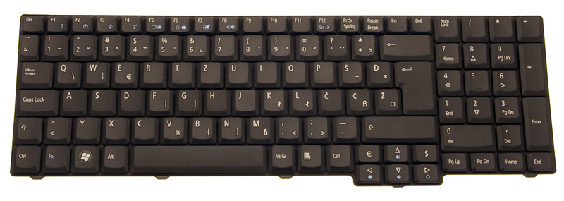 eMachines Tastatur slowenisch kroatisch (SI/HR) eMachines E528 Serie (Original)