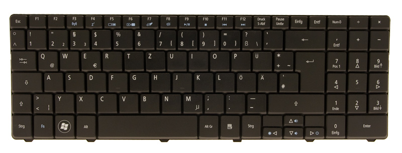 Gateway Tastatur deutsch (DE) schwarz Gateway NV51 Serie (Original)