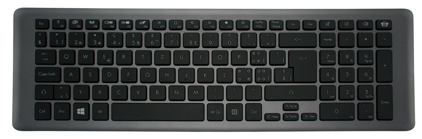 PackardBell Tastatur schweizerisch (CH) grau EasyNote LV11HC Serie (Original)