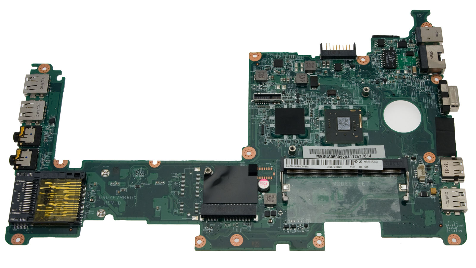 Gateway Mainboard W/CPU/N2600.WO/3G Gateway LT40 Serie (Original) Gateway Mainboard W/CPU/N2600.WO/3G Gateway LT40 Serie (Original)