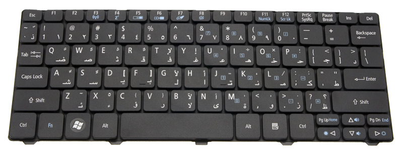 Gateway Tastatur englisch arabisch (GB/ARAB) schwarz Gateway LT27 Serie (Original)