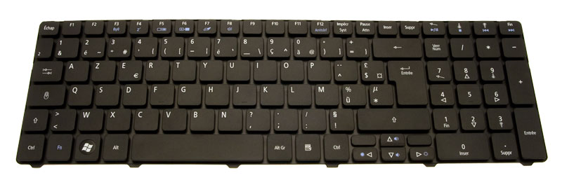 eMachines Tastatur (Französisch) schwarz / Keyboard (French) black eMachines E732Z Serie (Original)