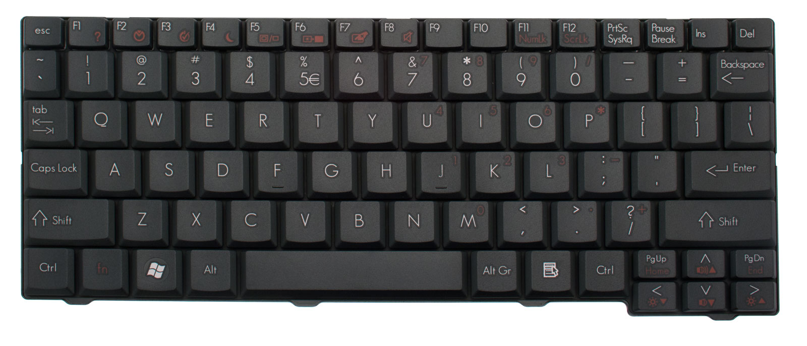 Gateway Tastatur US-Int. (US) Gateway LT20 Serie (Original) Gateway Tastatur US-Int. (US) Gateway LT20 Serie (Original)