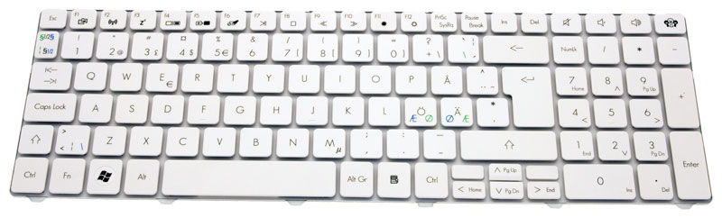 PackardBell Tastatur / Keyboard (Nordic) white EasyNote TM81 Serie (Original) PackardBell Tastatur / Keyboard (Nordic) white EasyNote TM81 Serie (Original)