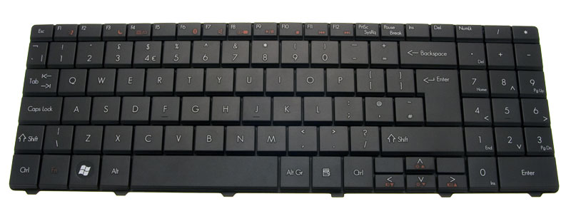 Gateway Tastatur englisch (GB) schwarz Gateway NV59 Serie (Original) Gateway Tastatur englisch (GB) schwarz Gateway NV59 Serie (Original)