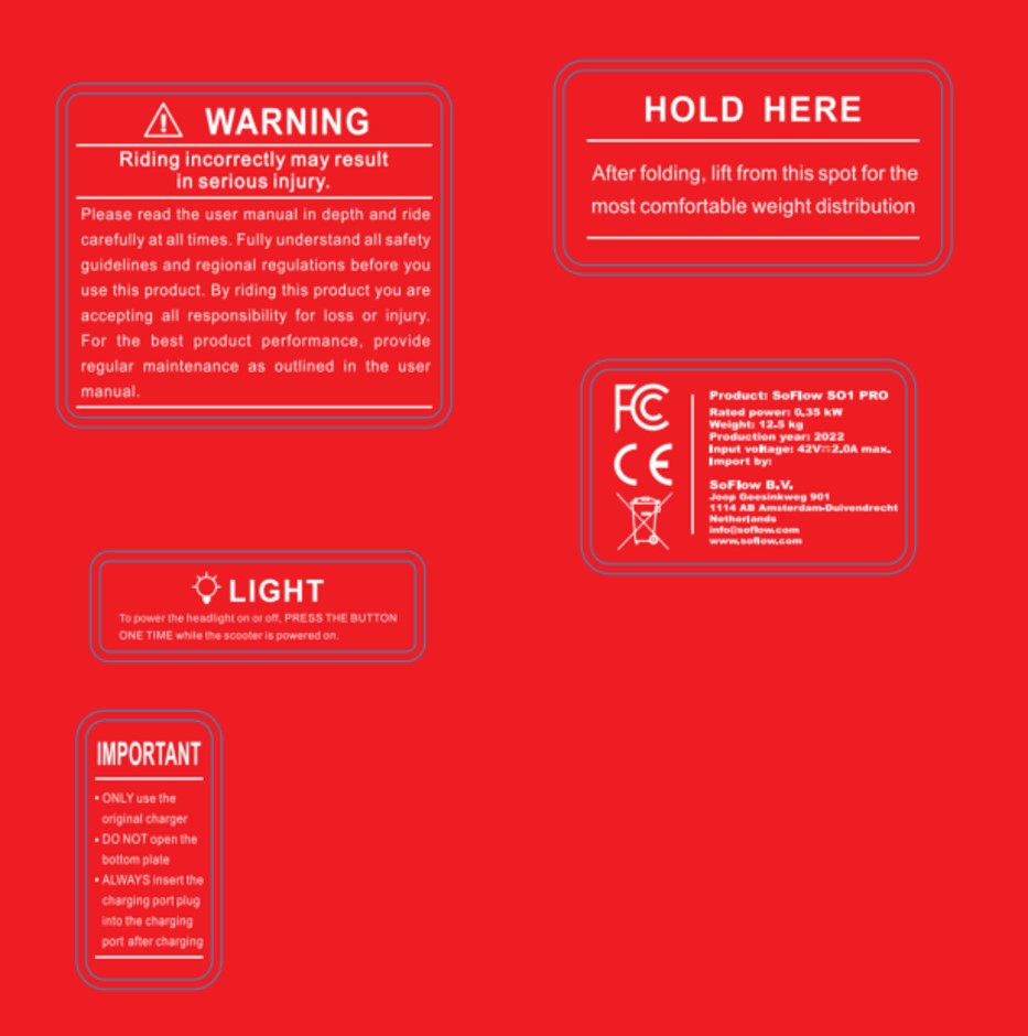 SOFLOW Aufkleber-SET SO1 PRO (Original) SOFLOW Aufkleber-SET SO1 PRO (Original)