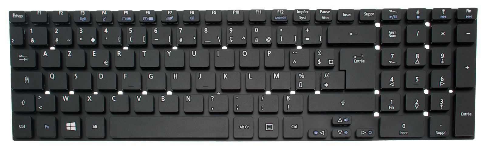 Gateway Tastatur französisch (FR) schwarz Gateway NV52L Serie (Original) Gateway Tastatur französisch (FR) schwarz Gateway NV52L Serie (Original)