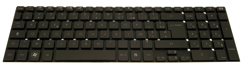 Gateway Tastatur französisch (FR) schwarz Gateway NV55S Serie (Original)