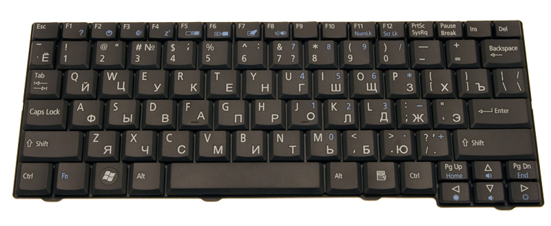 PackardBell Tastatur russisch (RU) schwarz Dot A150 Serie (Original) PackardBell Tastatur russisch (RU) schwarz Dot A150 Serie (Original)