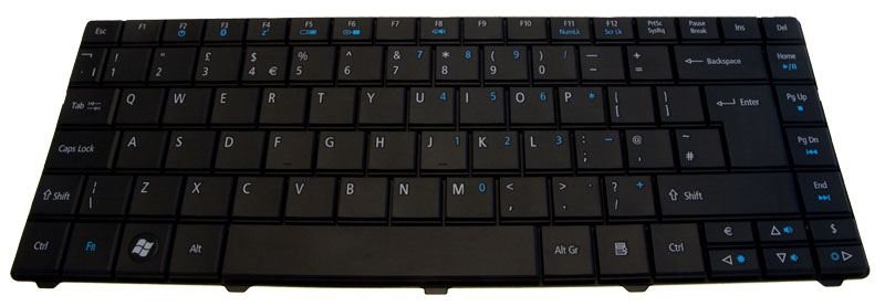 Gateway Tastatur englisch (GB) Gateway NS40T Serie (Original) Gateway Tastatur englisch (GB) Gateway NS40T Serie (Original)