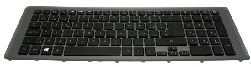 PackardBell Tastatur belgisch (BE) grau EasyNote LV11HC Serie (Original)
