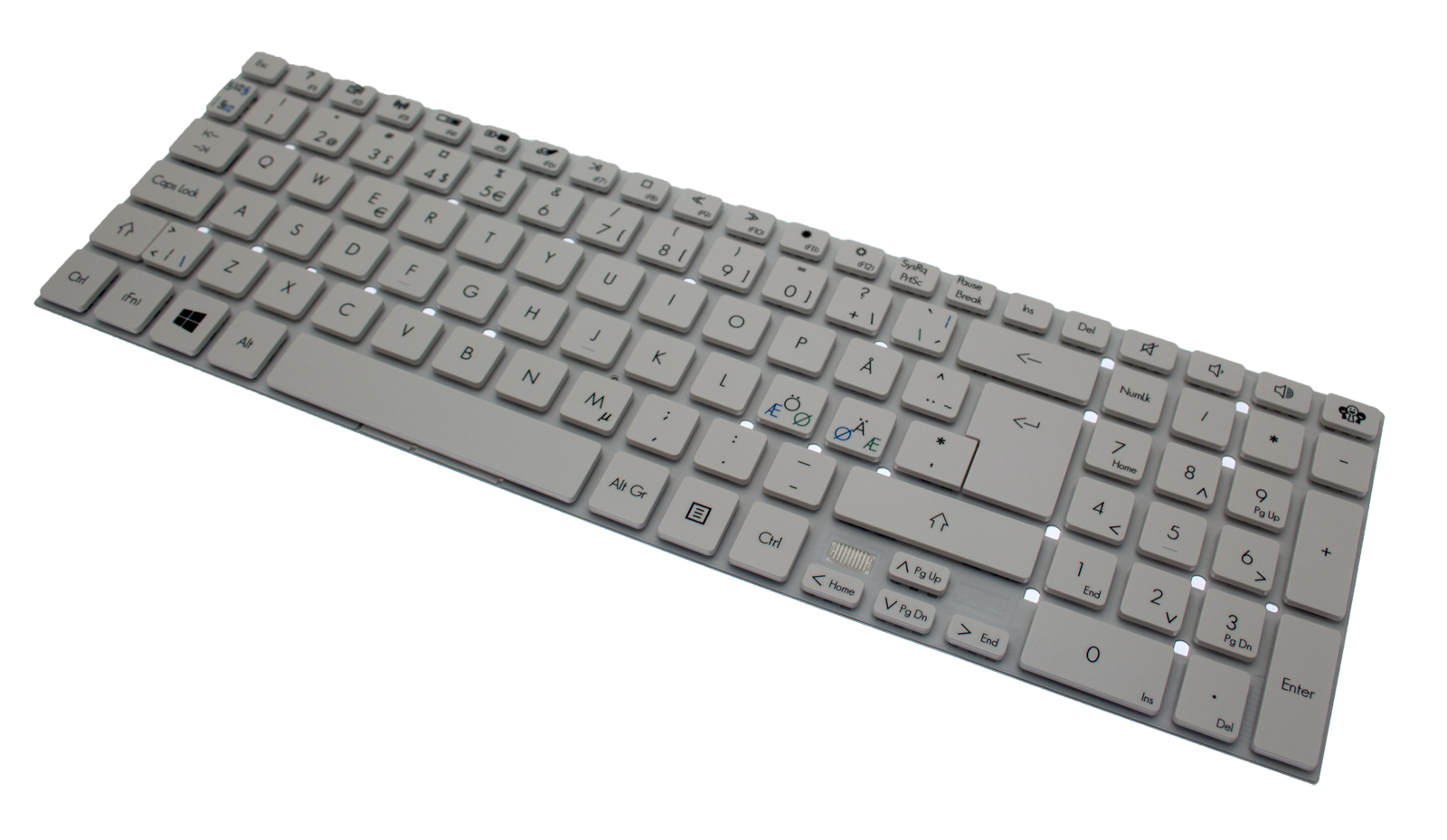 Gateway Tastatur Nordisch (NORDIC) weiß Gateway NV57H Serie (Original)