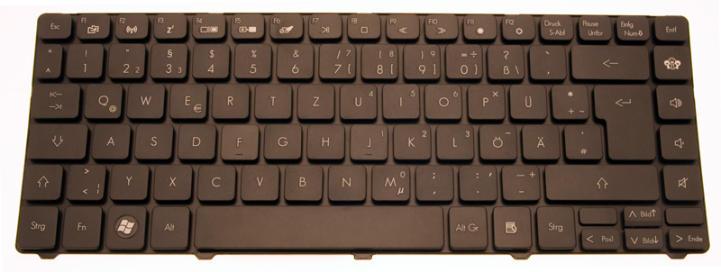 PackardBell Tastatur deutsch (DE) schwarz EasyNote NM85 Serie (Original)