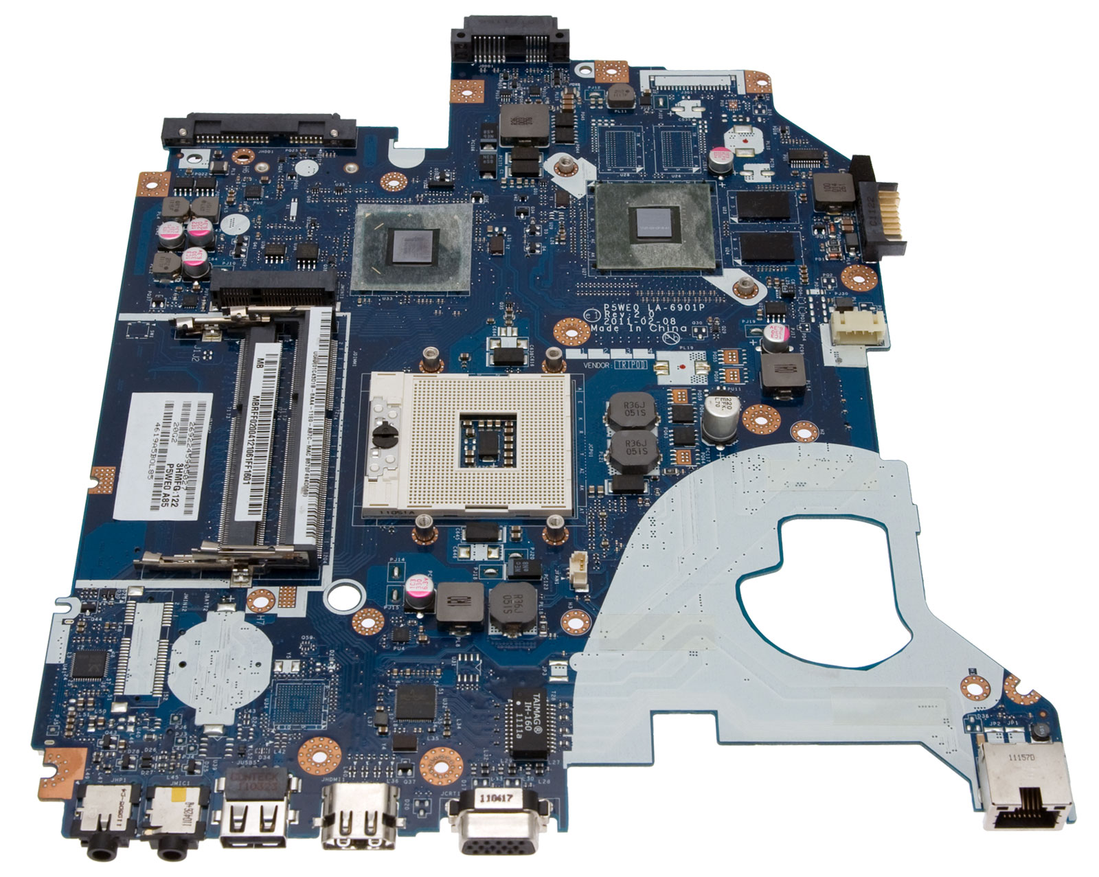 Gateway Mainboard DIS.1GB.N12PGV.B3 Gateway NV57H Serie (Original) Gateway Mainboard DIS.1GB.N12PGV.B3 Gateway NV57H Serie (Original)