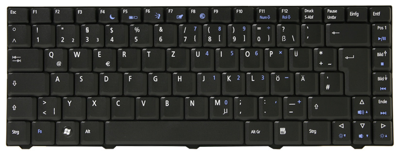 eMachines Tastatur deutsch (DE) schwarz eMachines D720 Serie (Original)